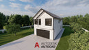 23' x 52' Farmhouse w/ 4 Bedroom, 2.5 Bath Architectural Plans - Custom 1,841 SF Modern Home Blueprint - PDF/AutoCAD - Bookread